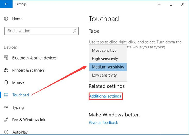 dell touchpad settings download windows 10